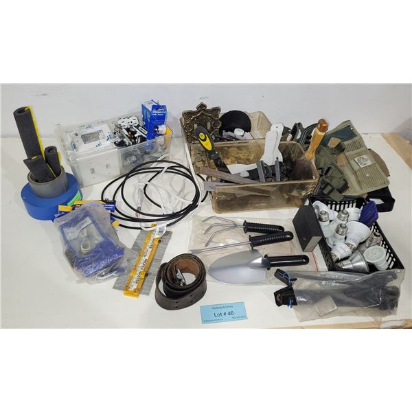 Assorted Tools, Hardware & Household Supplies