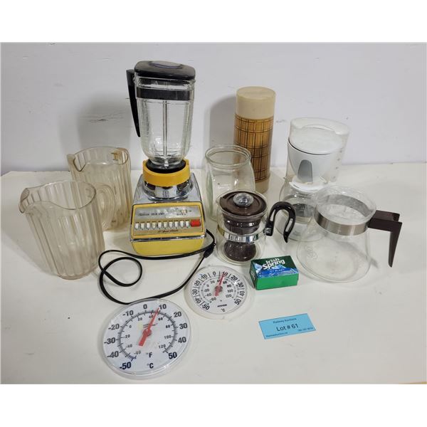 Assorted Kitchen Appliances & Household Items