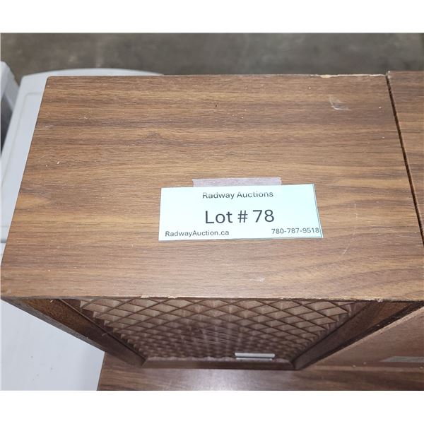 Vintage A&S Electronics Model 4S4 Bookshelf Speakers – Pair