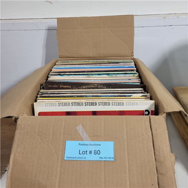 Assorted Vinyl Record Albums (Box Lot)