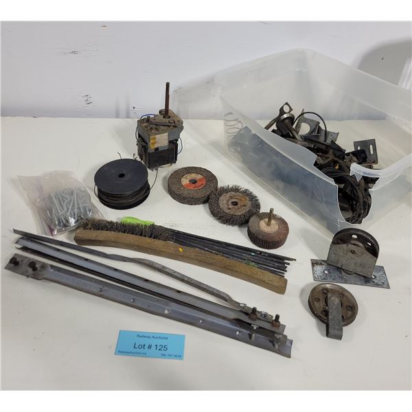 Assorted Shop Parts, Motor & Hardware
