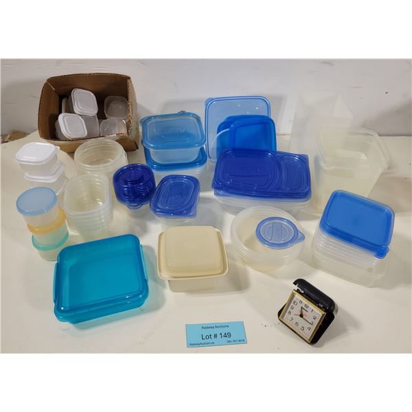 Assorted Plastic Food Storage Containers