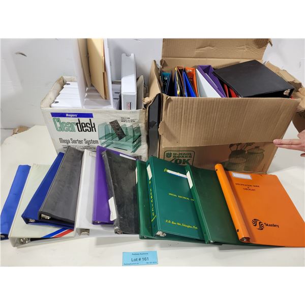 Assortment of Binders
