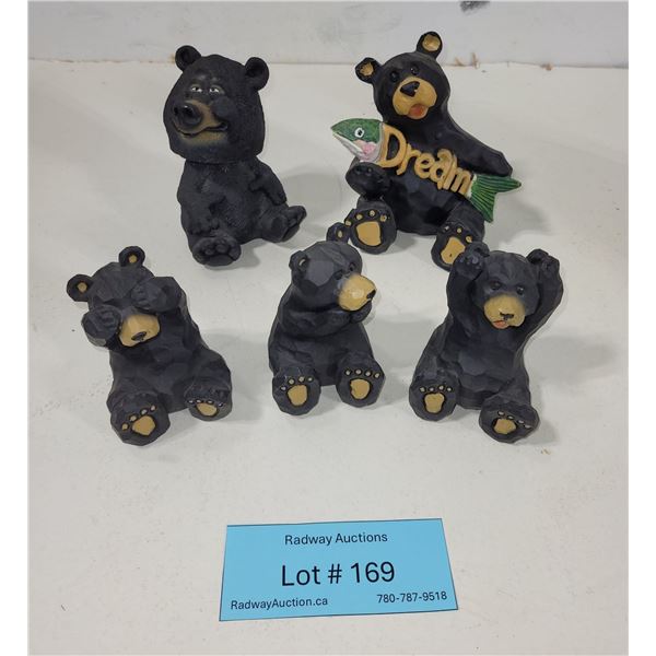 Swibco Black Bear Bobblehead, Jeff Fleming Bearfoots & Slifka Sales Co. Black Bear Figurines