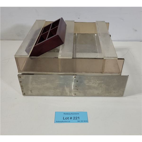 Assorted Display Shelves & Mini Wood Curio Cabinet