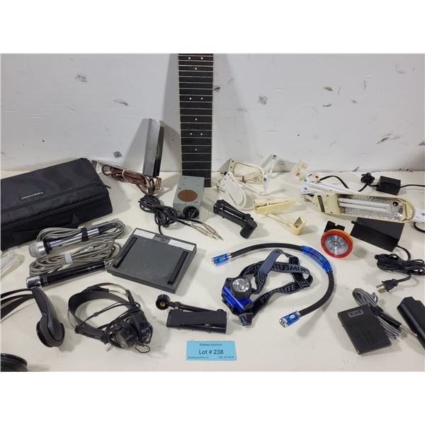 Assortment of Musical Tools and Accessories