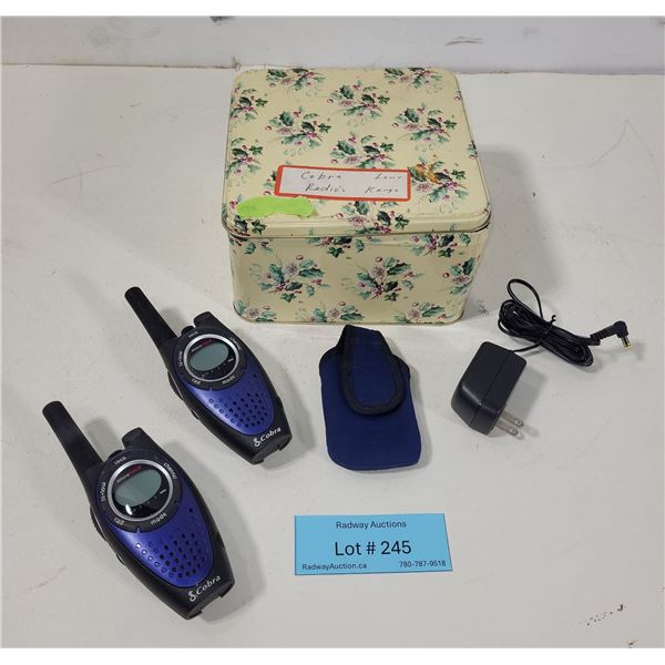 Cobra Microtalk & Motorola Two Way Radios & Combination Lock