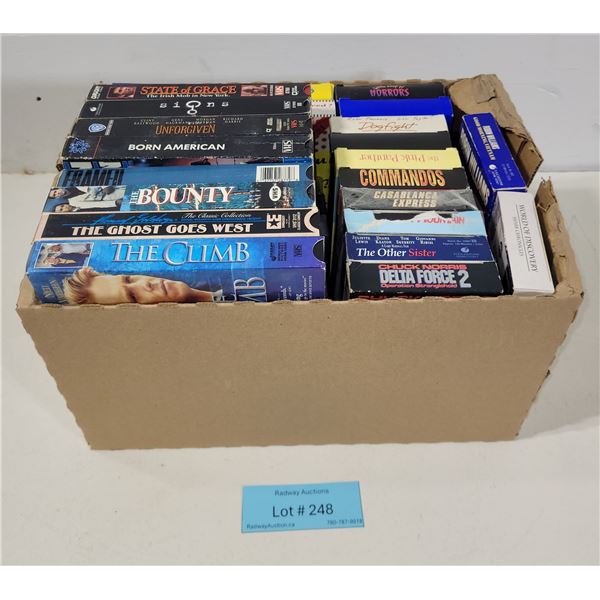Collection of VHS Tapes - Various Movies