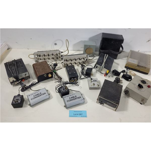 Assorted Vintage Electronics, Converters & Power Supplies (Mixed Lot)
