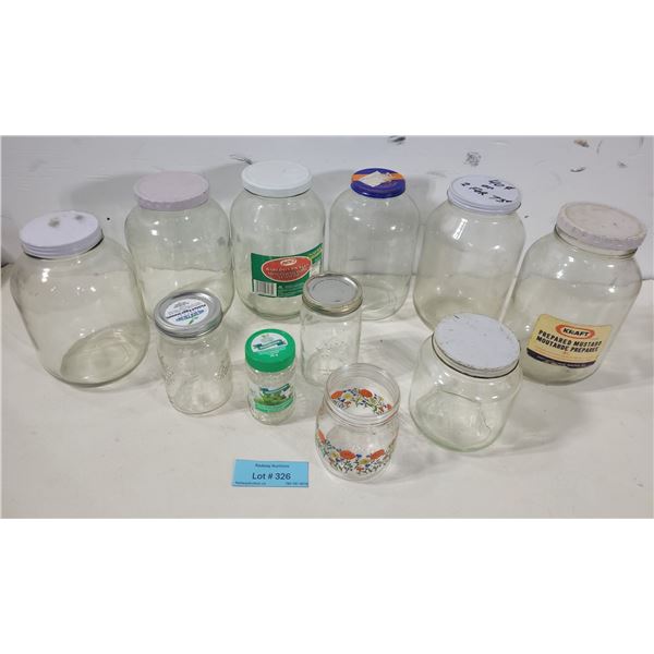 Assortment of Jars (11 pc)