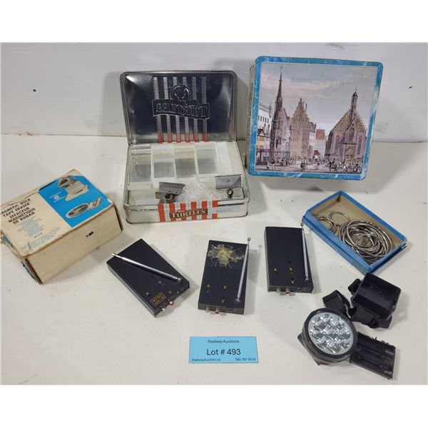 Miscellaneous Electronics, Tins & Hardware Lot