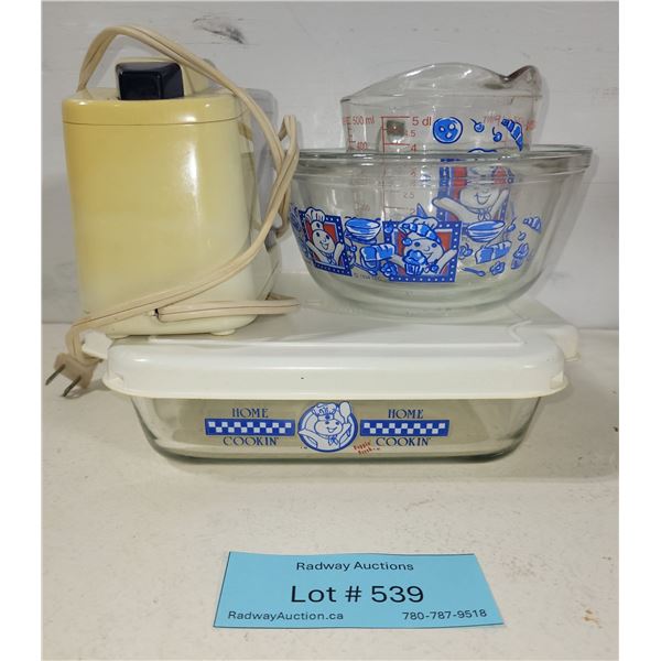 Pillsbury Doughboy Collectible Dishes & Food Chopper
