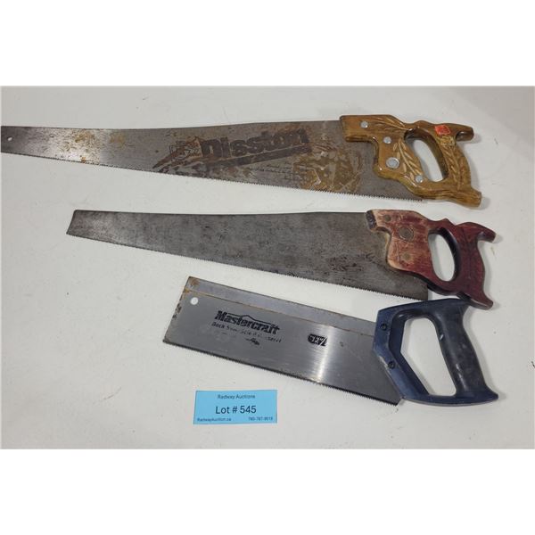 3 Hand Saws