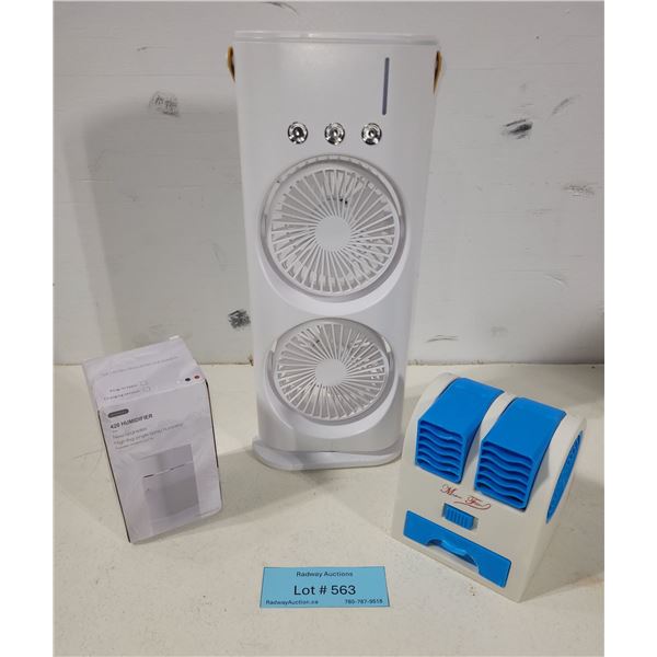 Portable Cooling Fan & Humidifier Lot
