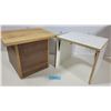 Image 1 : Homemade Stool & Table with Contents