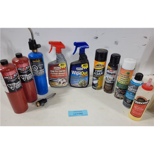 Assorted Workshop & Household Chemicals