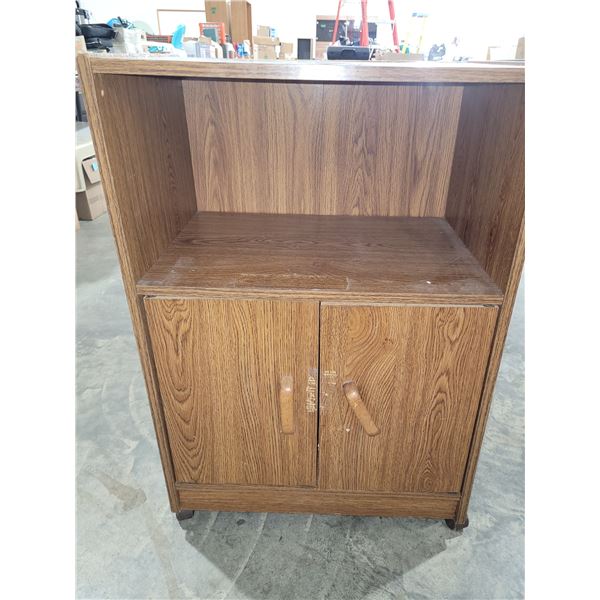 Microwave Cabinet on Wheels