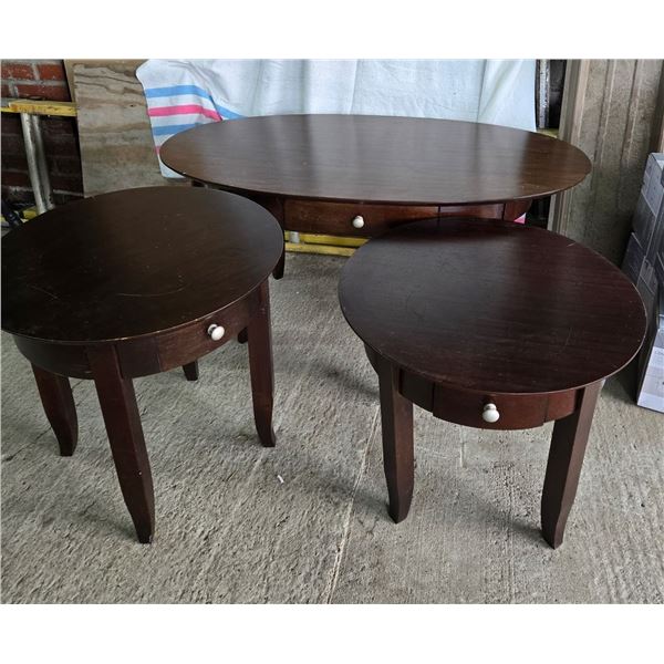 Coffee Table and 2 End Tables