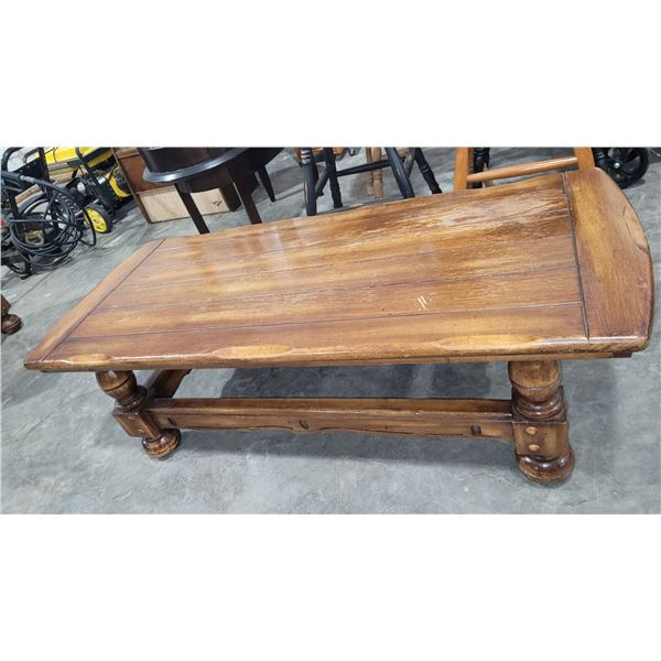 Solid Wood Coffee Table and 2 End Tables