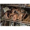 Image 14 : Qty 3 Wire Rack Shelving Units & Contents: Pipe Fittings, Clamps, Hardware, etc