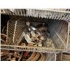 Image 15 : Qty 3 Wire Rack Shelving Units & Contents: Pipe Fittings, Clamps, Hardware, etc