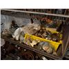 Image 17 : Qty 3 Wire Rack Shelving Units & Contents: Pipe Fittings, Clamps, Hardware, etc