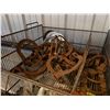 Image 18 : Qty 3 Wire Rack Shelving Units & Contents: Pipe Fittings, Clamps, Hardware, etc