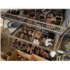 Image 20 : Qty 3 Wire Rack Shelving Units & Contents: Pipe Fittings, Clamps, Hardware, etc