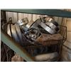 Image 23 : Qty 3 Wire Rack Shelving Units & Contents: Pipe Fittings, Clamps, Hardware, etc