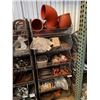 Image 2 : Qty 3 Wire Rack Shelving Units & Contents: Pipe Fittings, Clamps, Hardware, etc