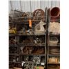 Image 3 : Qty 3 Wire Rack Shelving Units & Contents: Pipe Fittings, Clamps, Hardware, etc