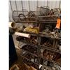 Image 4 : Qty 3 Wire Rack Shelving Units & Contents: Pipe Fittings, Clamps, Hardware, etc
