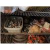 Image 7 : Qty 3 Wire Rack Shelving Units & Contents: Pipe Fittings, Clamps, Hardware, etc