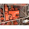 Image 13 : Qty 3 Wire Rack Shelving Units & Contents: Pipe Fittings, Clamps, Hardware, etc