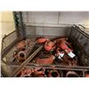 Image 2 : Qty 3 Wire Rack Shelving Units & Contents: Pipe Fittings, Clamps, Hardware, etc