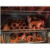 Image 8 : Qty 3 Wire Rack Shelving Units & Contents: Pipe Fittings, Clamps, Hardware, etc