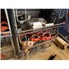 Image 9 : Qty 3 Wire Rack Shelving Units & Contents: Pipe Fittings, Clamps, Hardware, etc