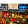 Image 11 : Qty 2 Wire Rack Shelving Units & Contents: Pipe Fittings, Clamps, Hardware, etc