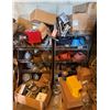 Image 1 : Qty 2 Wire Rack Shelving Units & Contents: Pipe Fittings, Drain Covers, etc