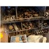 Image 13 : Qty 4 Wire Rack Shelving Units & Contents: Pipe Fittings, Valves, Hardware, etc