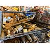 Image 21 : Qty 4 Wire Rack Shelving Units & Contents: Pipe Fittings, Valves, Hardware, etc