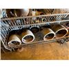 Image 27 : Qty 4 Wire Rack Shelving Units & Contents: Pipe Fittings, Valves, Hardware, etc