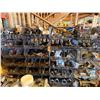 Image 2 : Qty 4 Wire Rack Shelving Units & Contents: Pipe Fittings, Valves, Hardware, etc