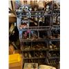 Image 3 : Qty 4 Wire Rack Shelving Units & Contents: Pipe Fittings, Valves, Hardware, etc