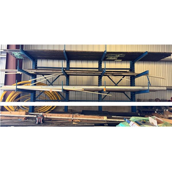 Contents of Rack:  Multiple Metal & PVC Pipes, Misc Lengths (rack not included)