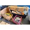 Image 1 : Contents of Pallet: Multiple Ratchet Straps, Eyebolts, Turnbuckles, Fire Sprinkler Fittings, etc