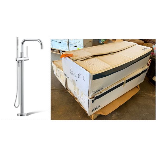Qty 3 Boxes Kohler T97328-4-CP Purist Bath Filler Trim w/ Handshowers New