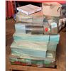 Image 1 : Contents of Pallet: Rinnai Remote Controls, Elmdor Wall/Ceiling Access Panel, Amtrol Expansion Tank,