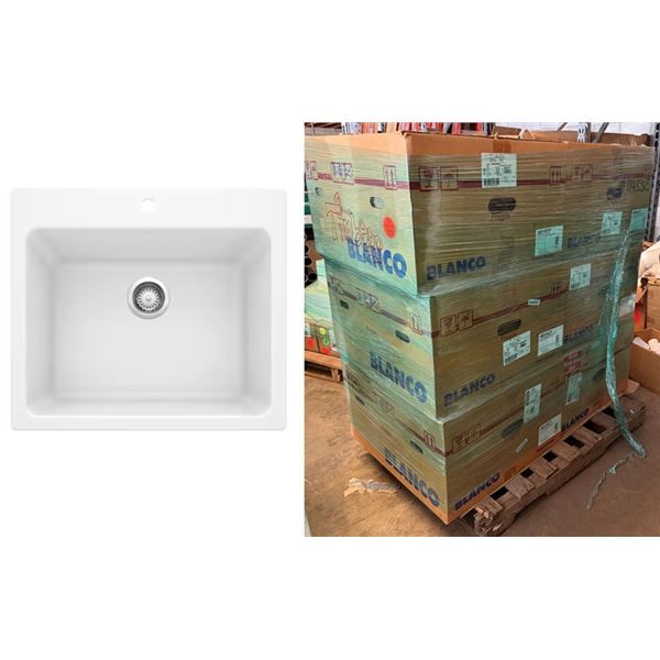 Contents of Pallet: Blanco 401927 LIVEN SILGRANIT Laundry Sinks