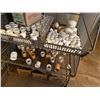 Image 8 : Qty 2 Wire Rack Shelving Units & Contents: Pipe Fittings, Couplings, Hardware, etc